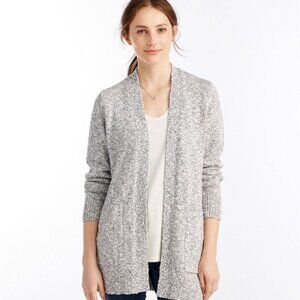 L.L. Bean Women's Cotton Ragg Sweater, Open Cardigan